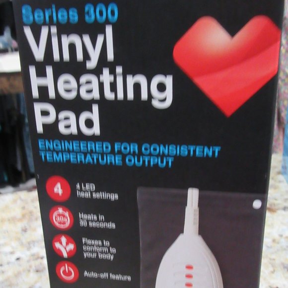 NEW, sealed, Series 300 Vinyl Heating pad w/4 LED setting , heats in 30 sec. - Picture 1 of 13